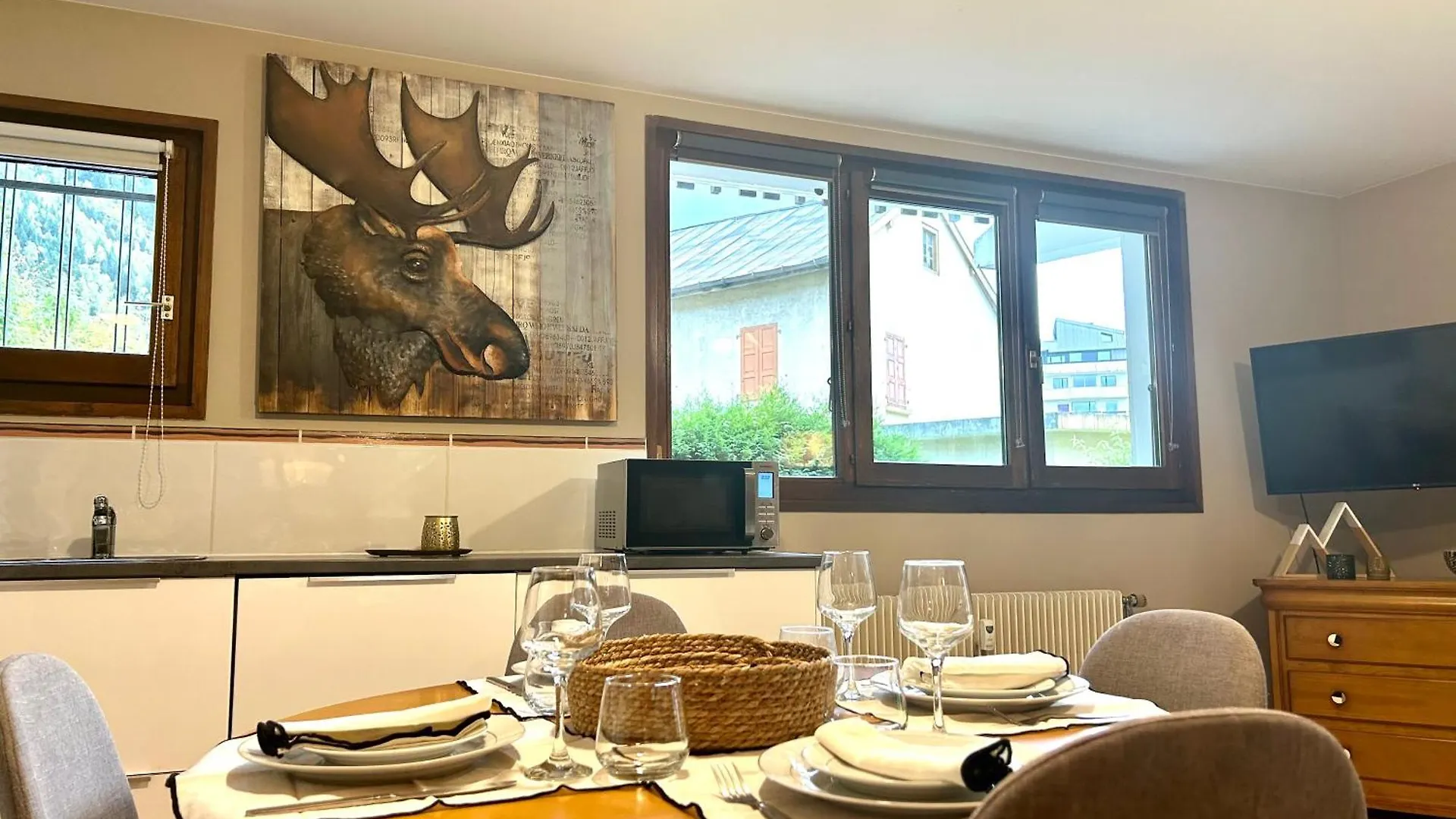 Appartement Style Chalet Avec Grande Terrasse Et Parking Prive Chamonix Mont Blanc Apartamento
